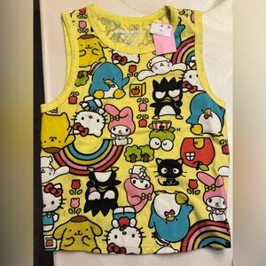 Hello Kitty Kids Tank Top - Yellow Multicolor